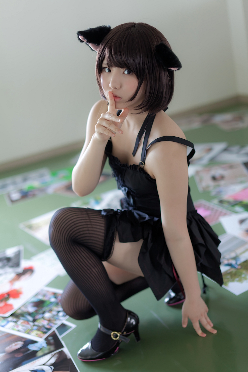 [enako] [enacat black] black silk cat girl(71)